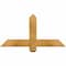 Ekena Millwork Eugene Rough Sawn Timber Gable Bracket, Western Red Cedar, 36"W x 18"H x 2"D x 4"F, 12/12 Pitch GBW036X18X0204EUG00RWR - alternate 1